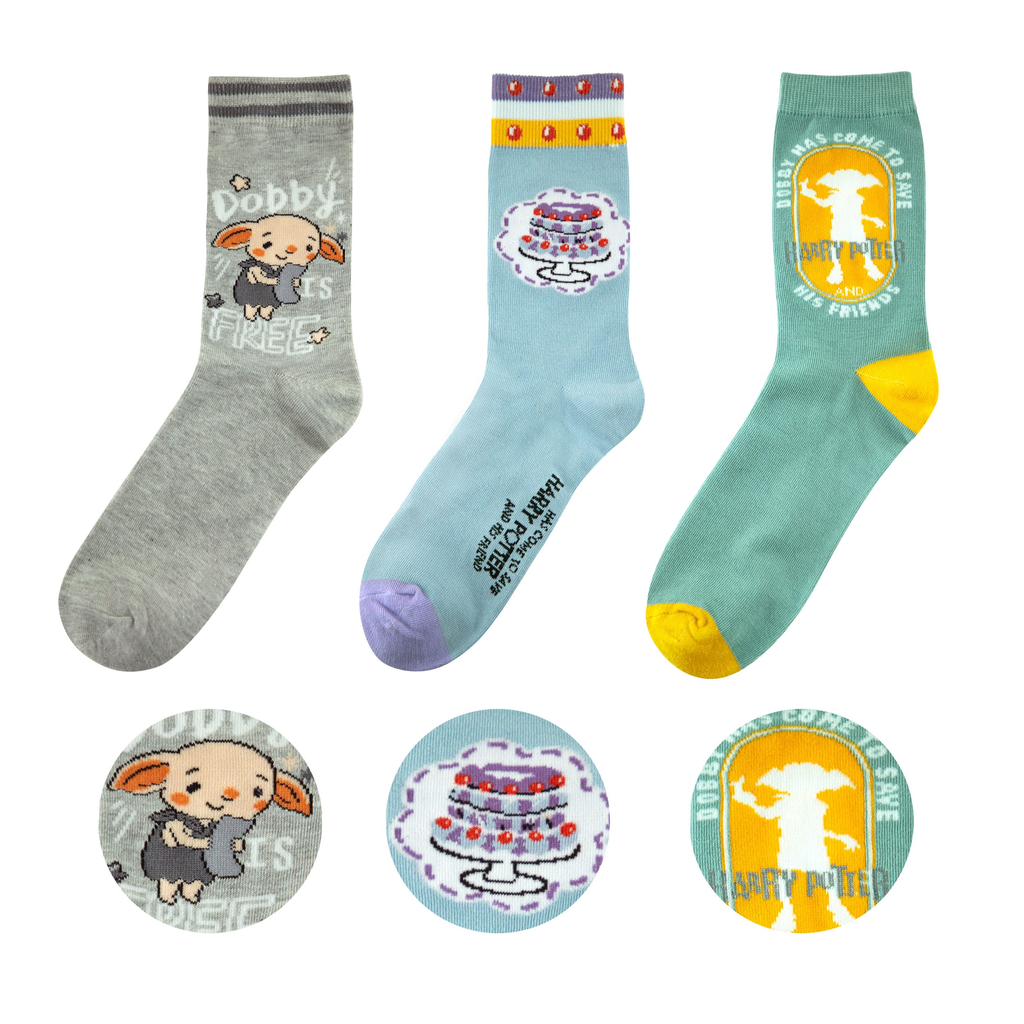 [1006055] SOCKS 3 PAIRS DOBBY